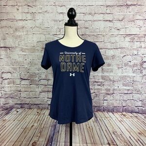 Under Armour Navy University of Notre Dame Tee